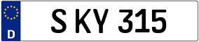 Trailer License Plate
